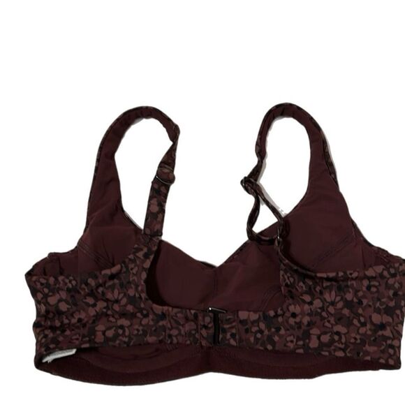 NWOT Athleta Bondi Bra Cup Bikini Top in Floral Camo Decadent Chocolate 32B/C - Picture 9 of 10